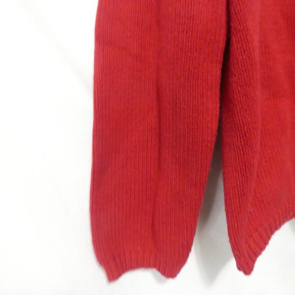 JOHN ASHFORD | small | Striped Red Knit Crewneck Sweater - Picture 6 of 16